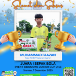 Dua Siswa SMP Mataram Kasihan Raih Juara I Sepak Bola dalam Event Sidomoyo Junior Cup 2025